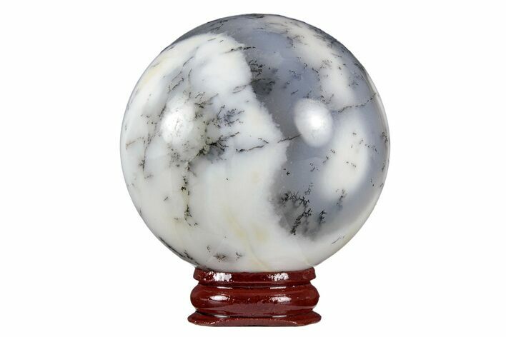 Polished Dendritic Agate Sphere - Madagascar #218915
